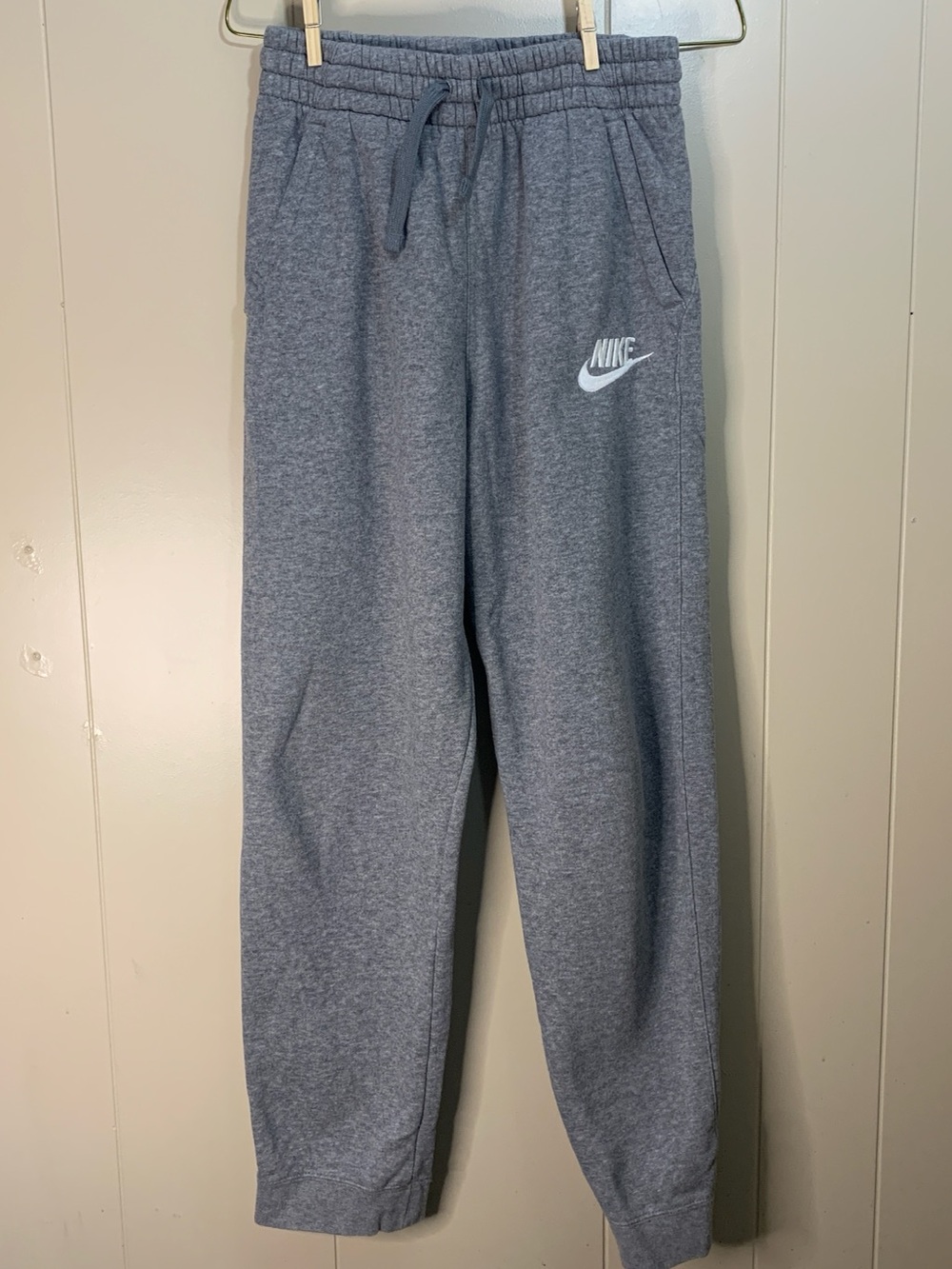Nike Boys Gray Heather Jogger Sweatpants xl